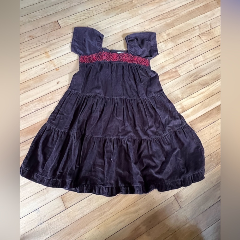 Mini Boden brown corduroy youth dress‎